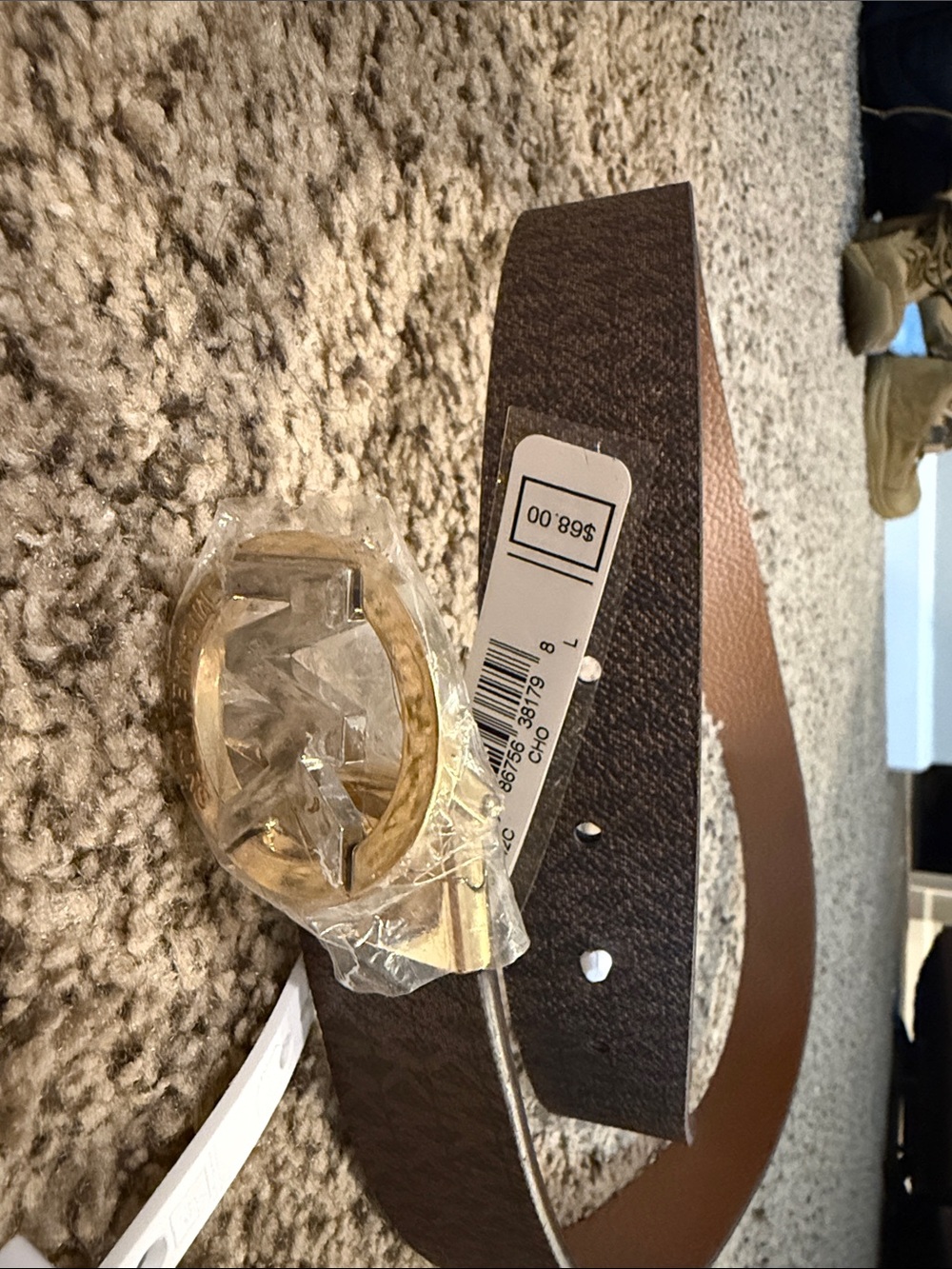 NWT Michael Michael Kors Brown Reversible Belt Size L